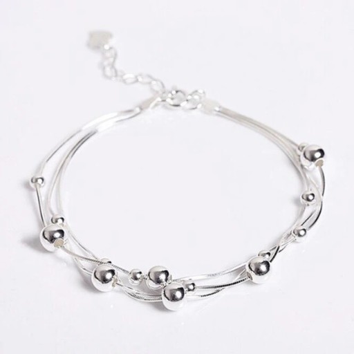 Pulseira feminina com bolas P135
