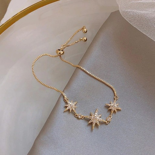 Pulseira feminina com estrelas P93