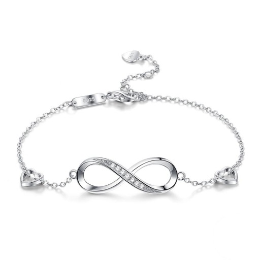 Pulseira feminina com infinito
