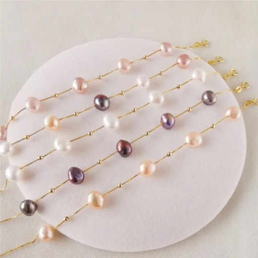 Pulseira feminina com pérolas P142