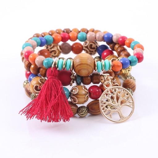 Pulseira feminina de várias camadas H261