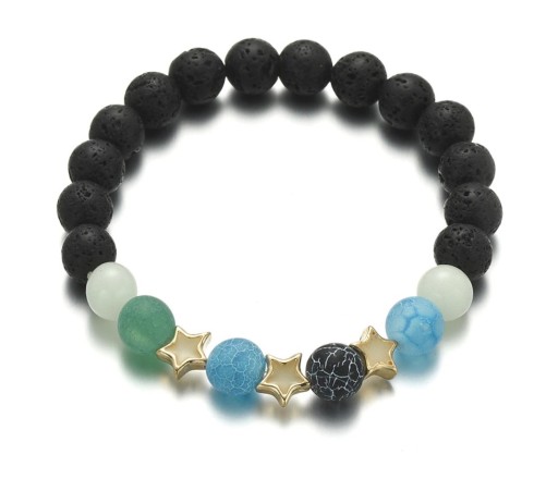 Pulseira luminosa feminina com estrelas