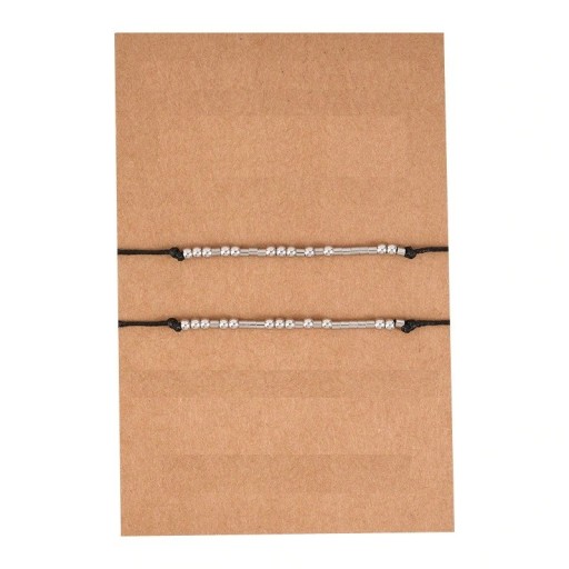 Pulseiras de cordão 2 pcs