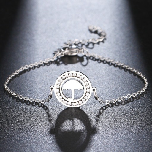 Pulsera de cadena con forma de paraguas para mujer