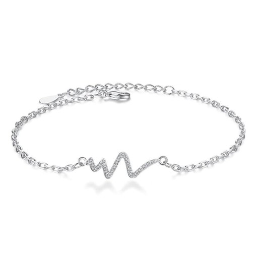 Pulsera de cadena de lana para mujer