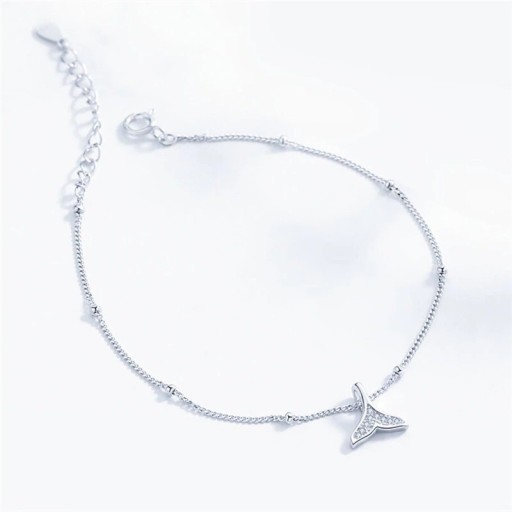 Pulsera de cadena de mujer con aleta
