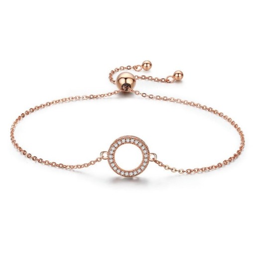 Pulsera de cadena de mujer con anillo P146