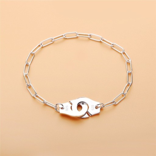 Pulsera de cadena de mujer con esposas