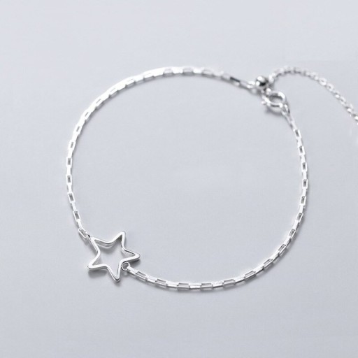 Pulsera de cadena de mujer con estrella