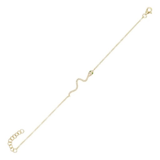 Pulsera de cadena de mujer con serpiente