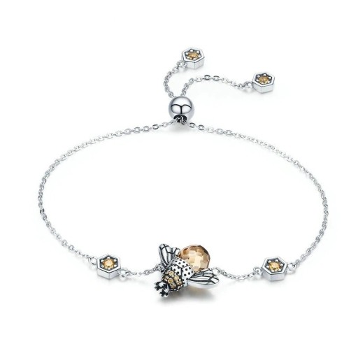 Pulsera de cadena para mujer con abeja