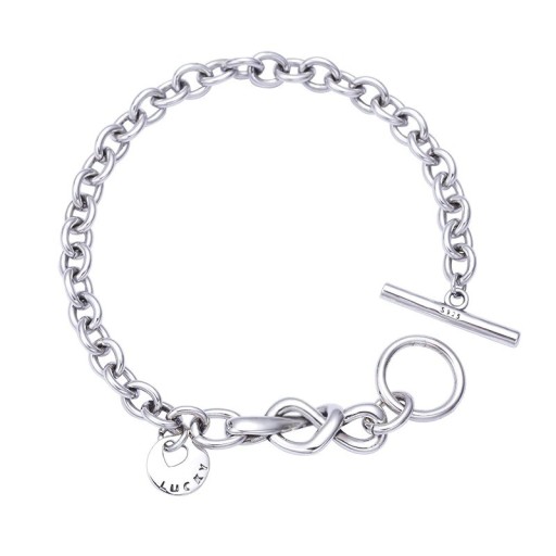 Pulsera de cadena para mujer con cierre americano