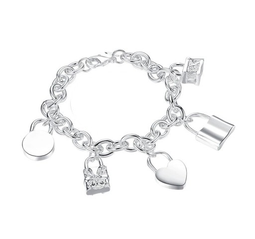 Pulsera de cadena para mujer con colgantes
