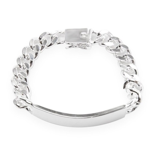 Pulsera de cadena para mujer con placa
