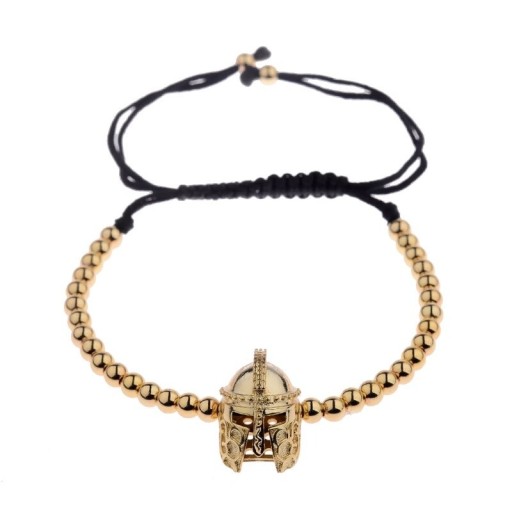 Pulsera de cuentas con casco