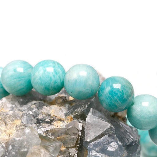 Pulsera de cuentas de amazonita