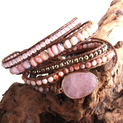 Pulsera de cuentas multicapa para mujer H322