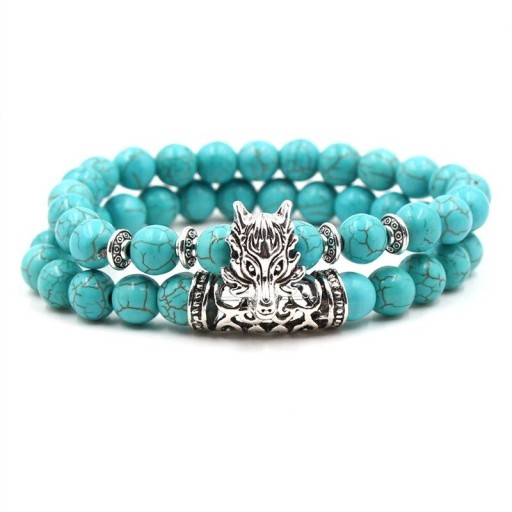 Pulsera de cuentas para mujer 2 piezas H98