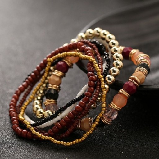 Pulsera de cuentas para mujer 7 piezas