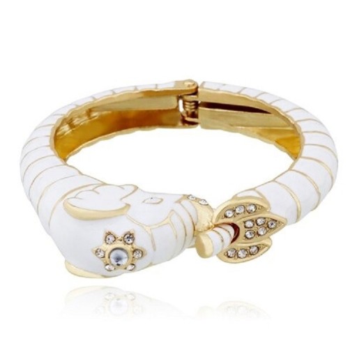 Pulsera de elefante maciza para mujer