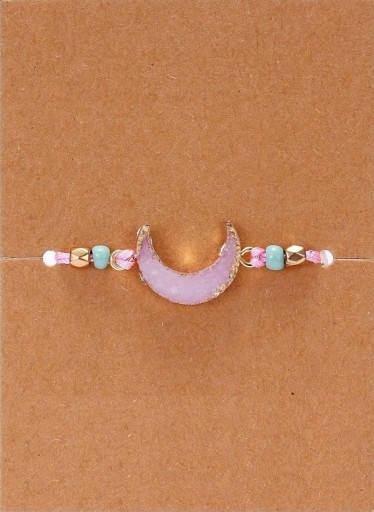 Pulsera de hilo con luna