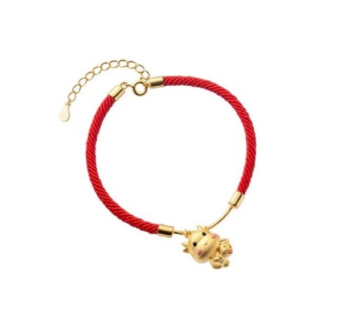 Pulsera de hilo para mujer con colgante H180