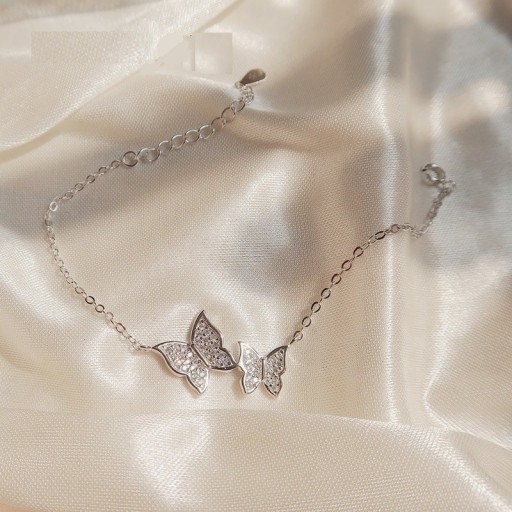 Pulsera de mujer cadena con mariposas H127