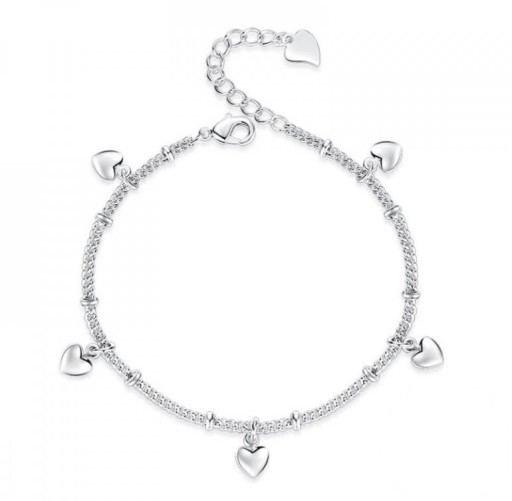 Pulsera de mujer con corazones P96
