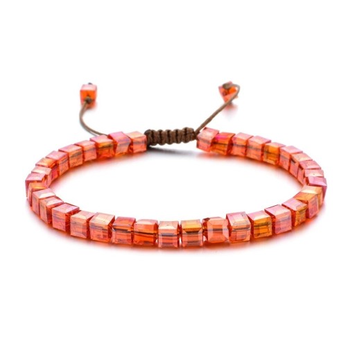 Pulsera de mujer con cuentas de cristal.