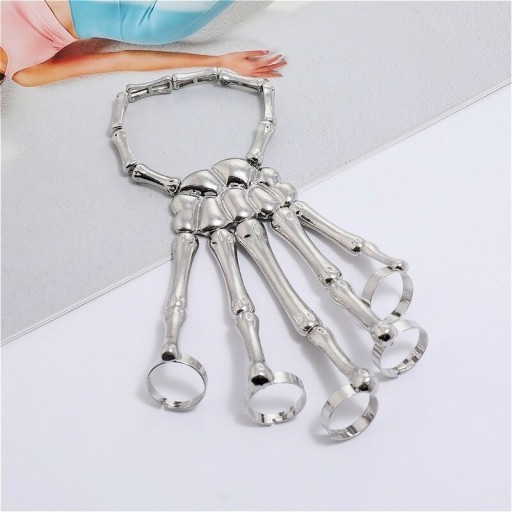 Pulsera de mujer mano de esqueleto