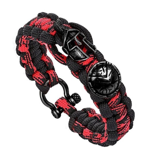 Pulsera de supervivencia espartana para hombre