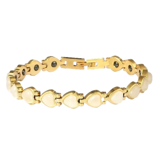 Pulsera magnética para dormir mejor con corazones