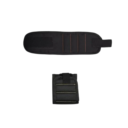 Pulsera magnética para tornillos y herramientas. Cinturón de muñeca ajustable para aficionados al bricolaje. Soporte para taladros, clavos y tornillos. Herramientas de electricista.