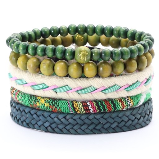 Pulsera multicapa para hombre 5 uds.