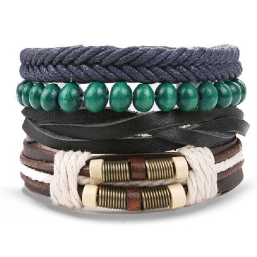 Pulsera multicapa para hombre H229