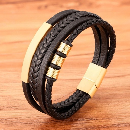 Pulsera multicapa para hombre H254