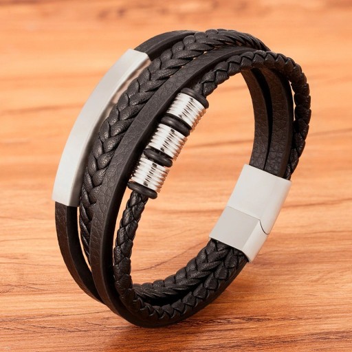Pulsera multicapa para hombre H254