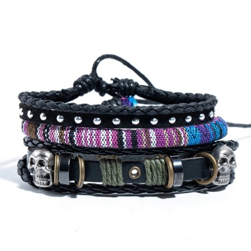 Pulsera multicapa para hombre H449
