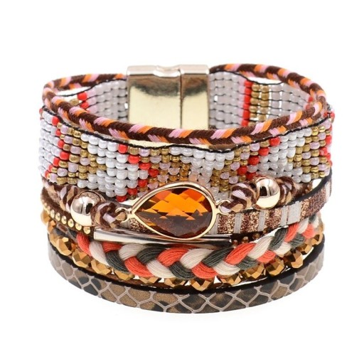 Pulsera multicapas mujer H434