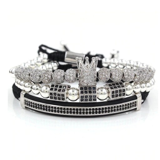 Pulseras de cuentas para mujer 3 piezas