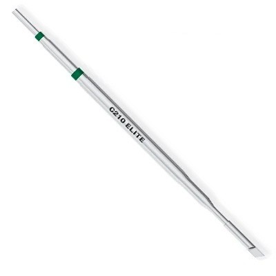 Punta plana de repuesto C210-K para estaciones de soldadura tipo JBC Punta plana para PCB y cableado Punta resistente al calor