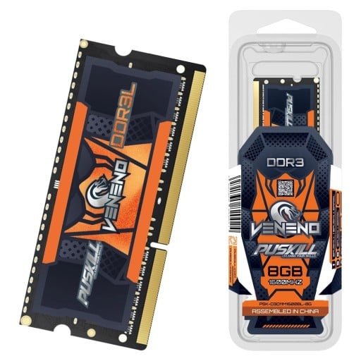 PUSKILL DDR4 16GB 3200MHz SoDIMM Notebook RAM Modul 1.2V Výkonná operačná pamäť pre prenosné počítače Rýchly stabilný upgrade
