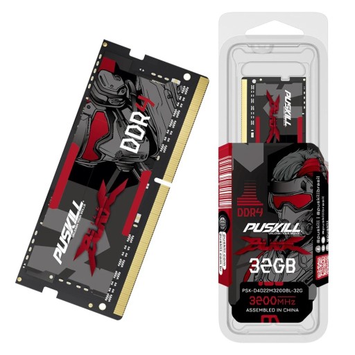 PUSKILL DDR4 32GB 3200MHz SoDIMM Notebook RAM Modul 1.2V Kraftfullt RAM-minne för bärbara datorer Snabb stabil uppgradering