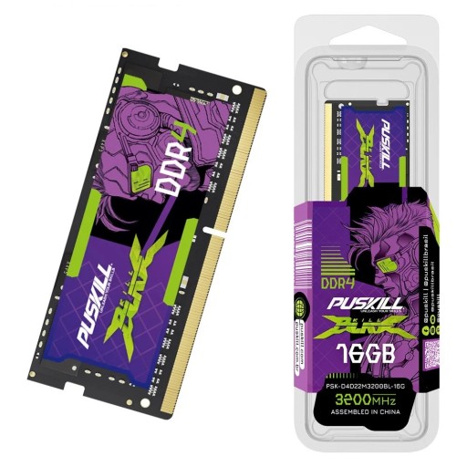 PUSKILL RAM Geheugen 16GB 3200MHz SoDIMM DDR4 Geheugenmodule voor Laptops Prestatief Verbetering Snelle Multitasking