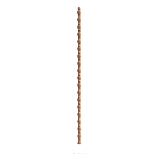 Puuteräinen koristeellinen lista sorvattu pyöreä profiili 50×1,1 cm massiivipuuta luonnollinen ruskea koristeellinen lista huonekaluille ja sisustukseen