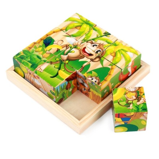 Puzzle 3D animais