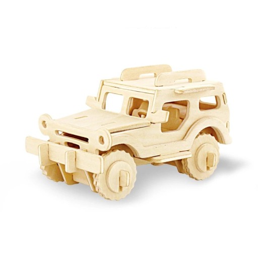 Puzzle 3D din lemn Model Auto din lemn Sklăci pentru copii și adulți Set creativ Decorațiune decorativă cu cutie OPP