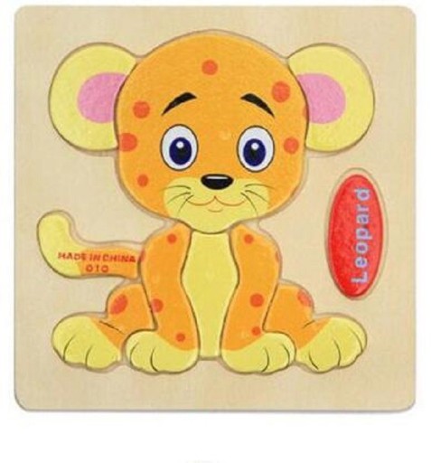 Puzzle en bois avec un animal