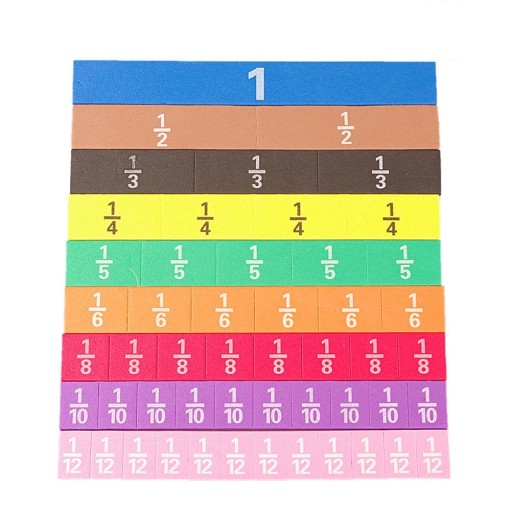 Puzzle pour enfants avec des fractions