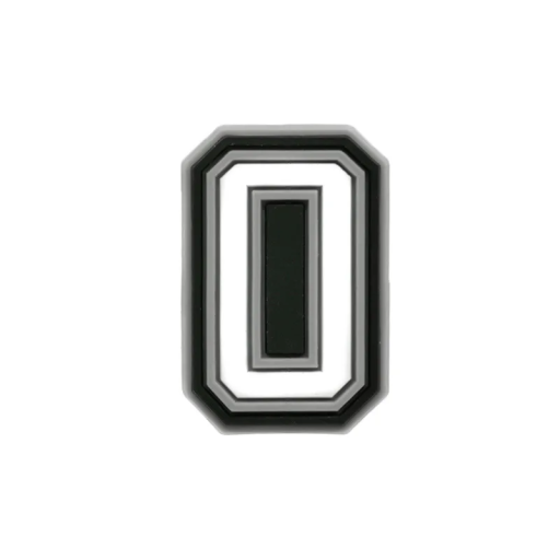 PVC Crocs Shoe Charm in the Shape of the Letter O Decorative Footwear Accessory Jibbitz Style Accessories for Children's and Adults' Shoes